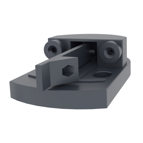 Tope central para puertas batientes X-Metal