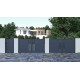 Portón batiente de aluminio 300x158cm FANCY GROW - X-Metal