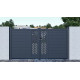 Portón batiente de aluminio 392x158cm FANCY GROW - X-Metal