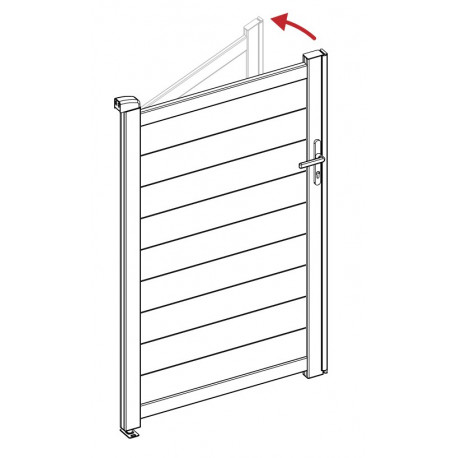 Kit de modificación de apertura hacia la izquierda - 158cm - X-Metal