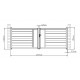Portón batiente de aluminio 392x142cm FANCY GROW - X-Metal