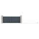 Portón corredero de aluminio 392x142cm FANCY GROW - X-Metal ​