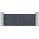 Portón corredero de aluminio 392x142cm FANCY GROW - X-Metal ​