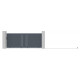 Portón batiente de aluminio 100x140cm FANCY GROW - X-Métal