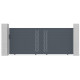 Portón batiente de aluminio 100x140cm FANCY GROW - X-Métal