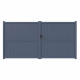 Portón batiente de aluminio 350x180cm VERTILON - X-METAL
