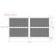 Portón batiente de aluminio 350x180cm VERTILON - X-METAL