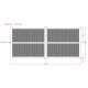 Portón batiente de aluminio listo para instalar 400x180cm VERTILON - X-METAL