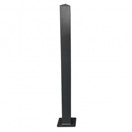Poste de aluminio sobre placa base - H200cm - X-METAL