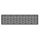 Kit de extensión para valla de madera compuesta 180x190cm con panel decorativo Linea - color gris antracita - Compolife
