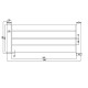 Valla de aluminio calado SPACE - 190x80cm - 2 postes - X-Metal