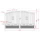 Portón batiente de aluminio calado listo para instalar 300x180cm LOUISON - X-METAL