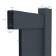 Portón batiente de aluminio 350x158cm FANCY TIME - X-Metal