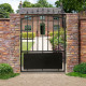 Puerta de hierro semi-calada 100x173cm AURORE - X-METAL