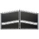 Portón batiente de hierro macizo 350x195cm SELENE - X-METAL