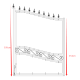 Portón batiente de hierro macizo 350x195cm SELENE - X-METAL