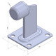 Tope para puertas correderas X-Metal