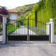 Portón batiente de hierro semi-calado AURORE 400x173cm - X-METAL