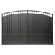 Portón batiente de hierro macizo 400x195cm DOMELIS - X-METAL