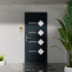 Puerta de entrada Axium de aluminio 96x218cm - gris antracita - apertura a la derecha - X-METAL
