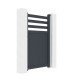 Puerta batiente de aluminio AXIS VECTO 100x158cm - X-METAL