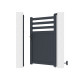 Puerta batiente de aluminio AXIS VECTO 100x158cm - X-METAL