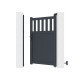 Puerta batiente de aluminio AXIS ALTO 100x158cm - X-METAL