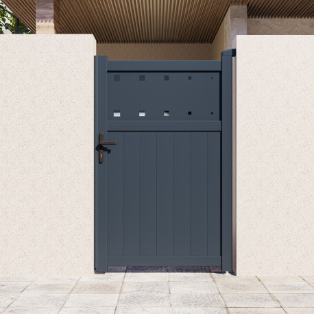 Puerta batiente de aluminio AXIS FILM 100x158cm - X-METAL