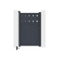 Puerta batiente de aluminio AXIS FILM 100x158cm - X-METAL