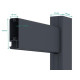 Puerta batiente de aluminio AXIS TIME 100x140cm - X-METAL