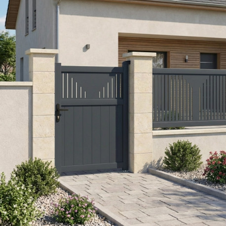 Puerta batiente de aluminio AXIS TIME 100x140cm - X-METAL