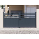 Portón batiente de aluminio AXIS VECTO 300x140cm - X-METAL