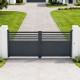 Portón batiente de aluminio AXIS VECTO 300x140cm - X-METAL