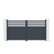 Portón batiente de aluminio AXIS VECTO 300x158cm - X-METAL