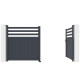 Portón batiente de aluminio AXIS VECTO 300x158cm - X-METAL