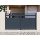 Portón batiente de aluminio AXIS VECTO 300x158cm - X-METAL