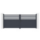 Portón batiente de aluminio AXIS VECTO 340x140cm - X-METAL