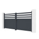Portón batiente de aluminio AXIS VECTO 340x140cm - X-METAL