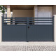Portón batiente de aluminio AXIS 340x158cm - X-METAL