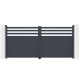 Portón batiente de aluminio AXIS 340x158cm - X-METAL