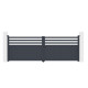 Portón batiente de aluminio AXIS VECTO 400 x 140 cm | X-METAL