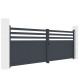 Portón batiente de aluminio AXIS VECTO 400 x 140 cm | X-METAL