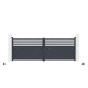 Portón batiente de aluminio AXIS VECTO 400 x 140 cm | X-METAL
