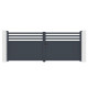 Portón batiente de aluminio AXIS VECTO 400 x 158 cm - X-METAL
