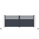 Portón batiente de aluminio AXIS VECTO 400 x 158 cm - X-METAL