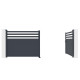 Portón batiente de aluminio AXIS VECTO 400 x 158 cm - X-METAL