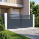 Portón batiente de aluminio AXIS VECTO 400 x 158 cm - X-METAL
