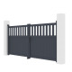 Portón batiente de aluminio AXIS ALTO 300x140cm - X-METAL