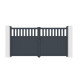 Portón batiente de aluminio AXIS ALTO 300x158cm - X-METAL
