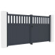 Portón batiente de aluminio AXIS ALTO 300x158cm - X-METAL
